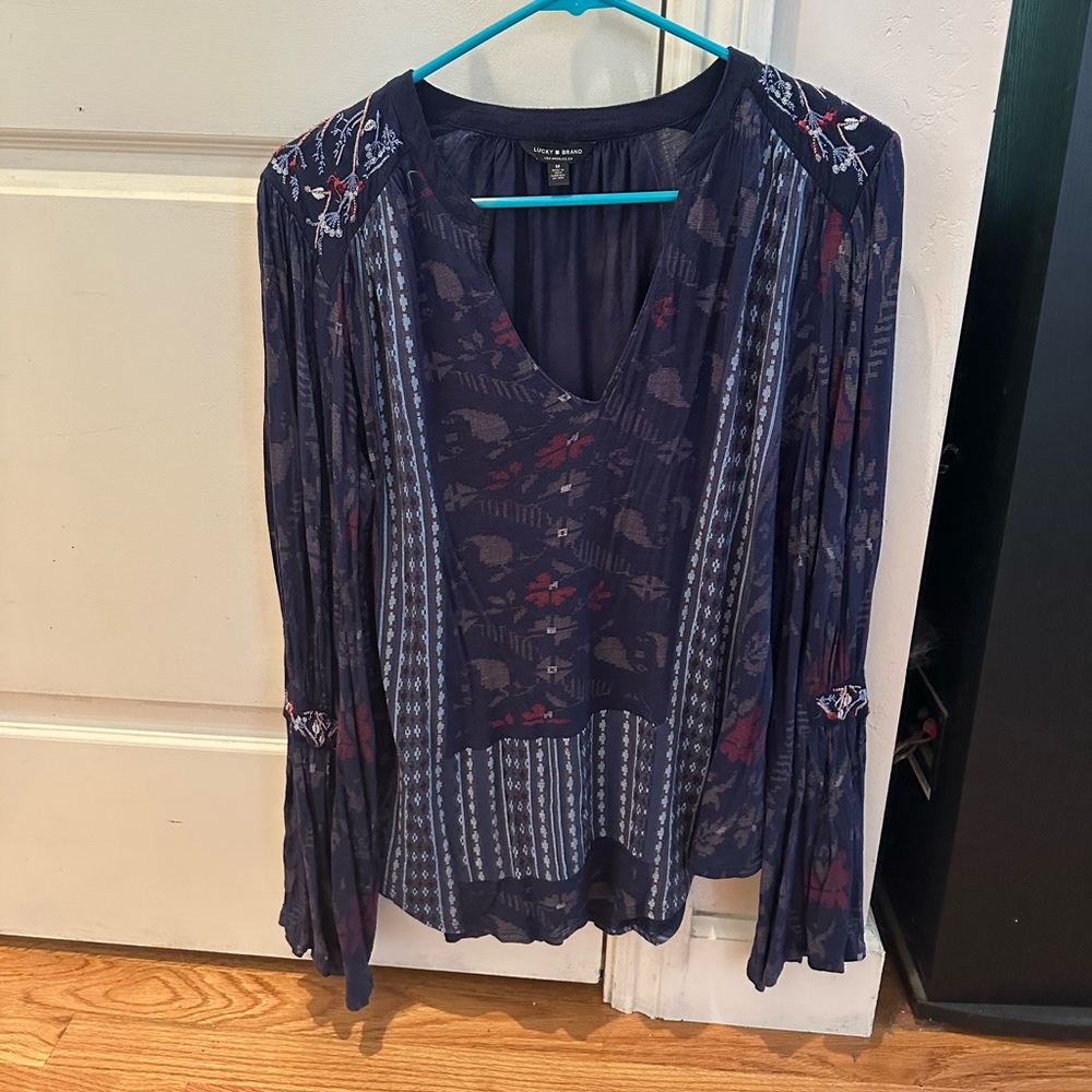 Boho Lucky Brand Blouse - Size Medium